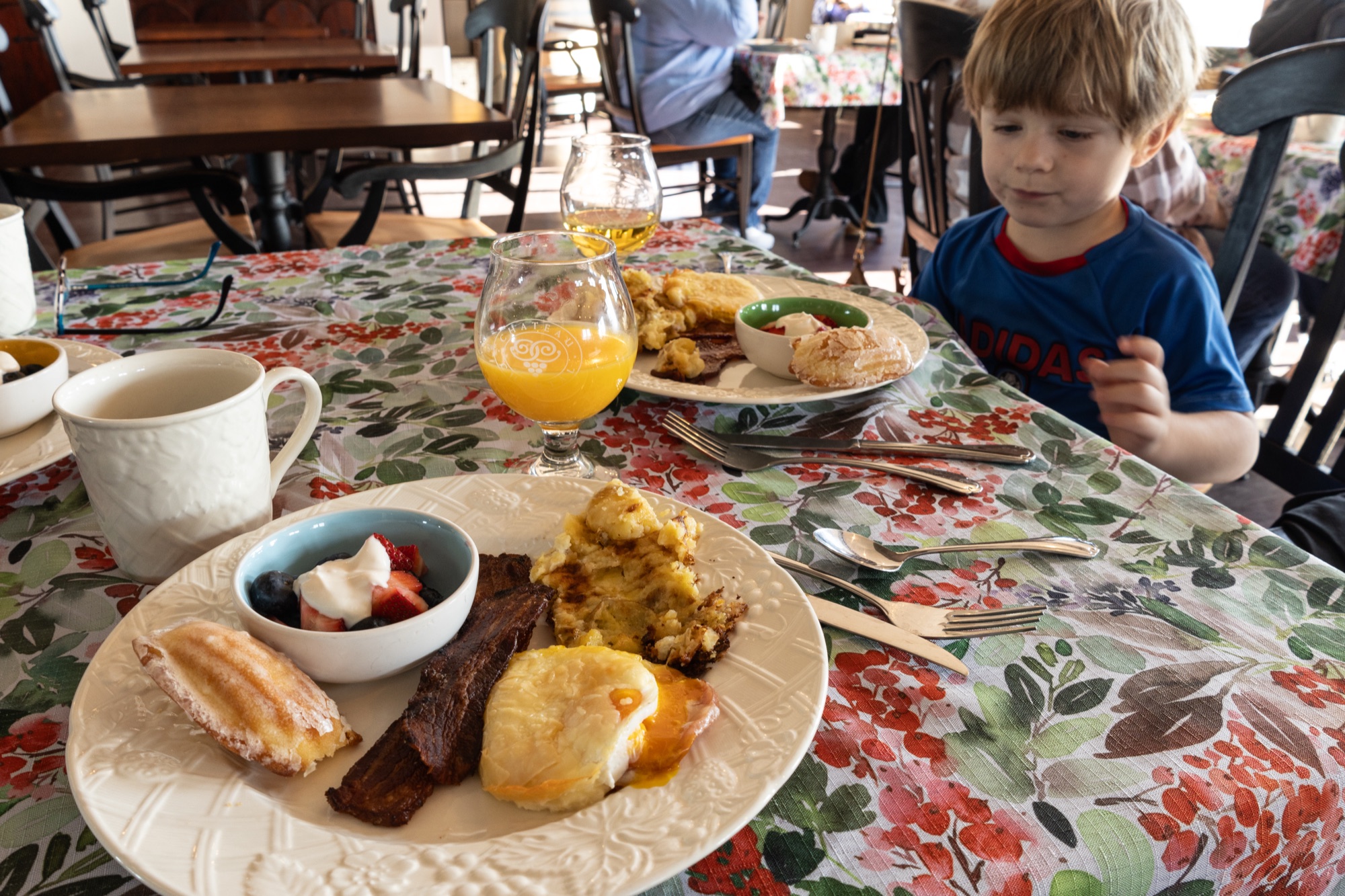 A crafted breakfast at the Chateau Chantal Inn