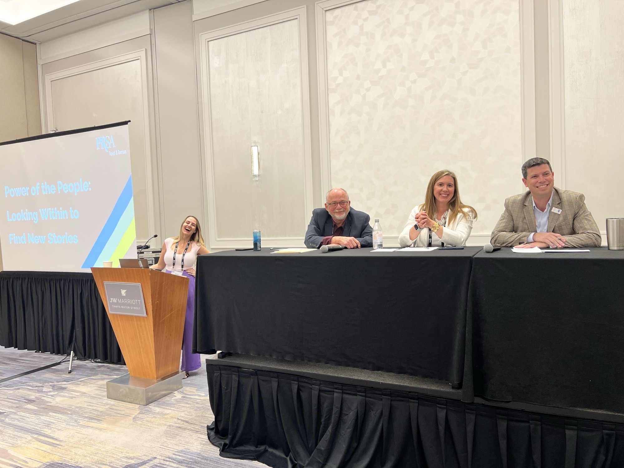 Mike Kent on a panel at the PRSA Travel and Tourism conference