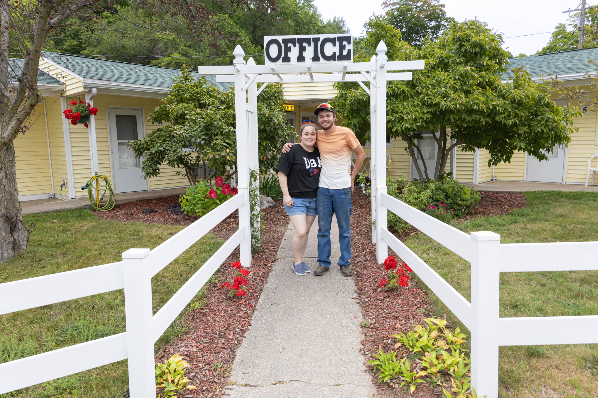 Kate and Jesse, owners of the Honor Motel